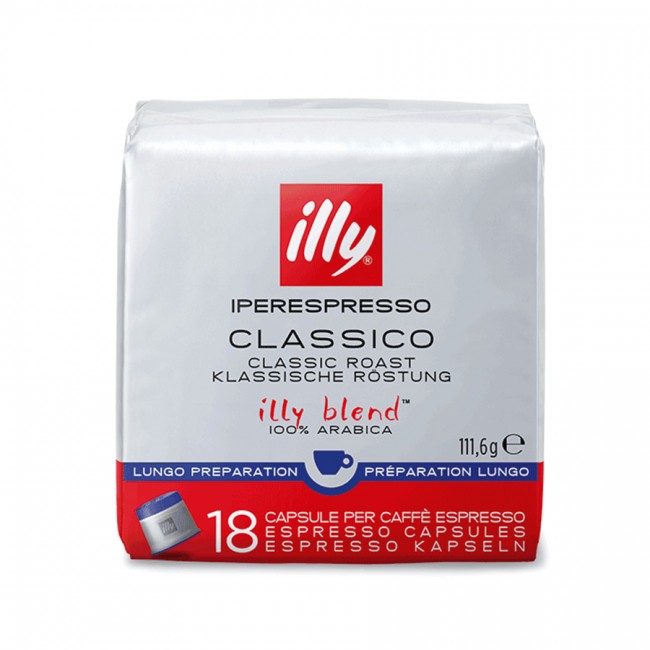 Classico Lungo, capsule Illy Iperespresso, 18 buc